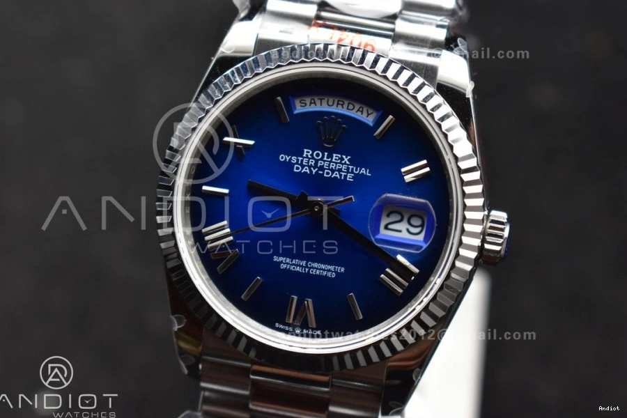 on Bracelet Weight) Roman vr3255 QF V5 Dial Best Faded Steel (Gain President 36 SS 904L Blue Edition DayDate 0213